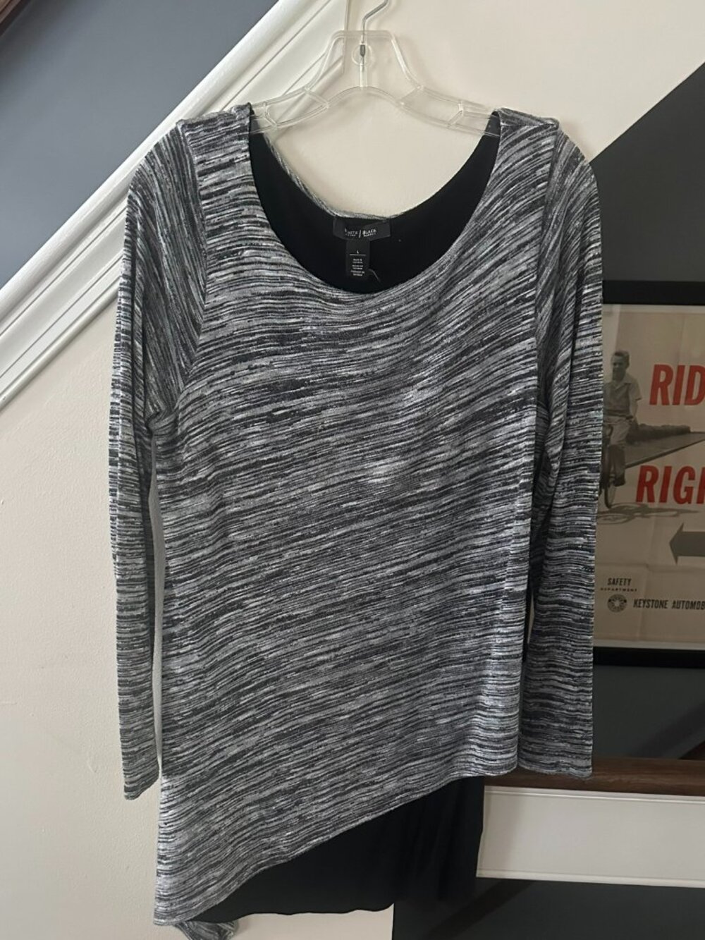 White House Black Market Asymmetrical Tunic – Size L – Excellent Condition